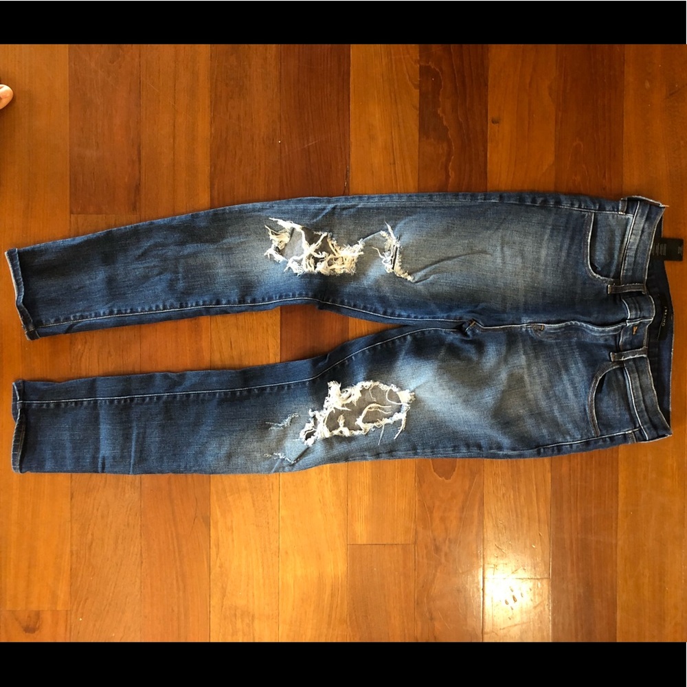 Jbrand skinny jeans with holes